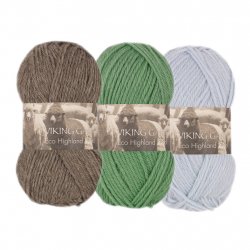 Viking Eco Highland wool. Ullgarn från Viking of Norway