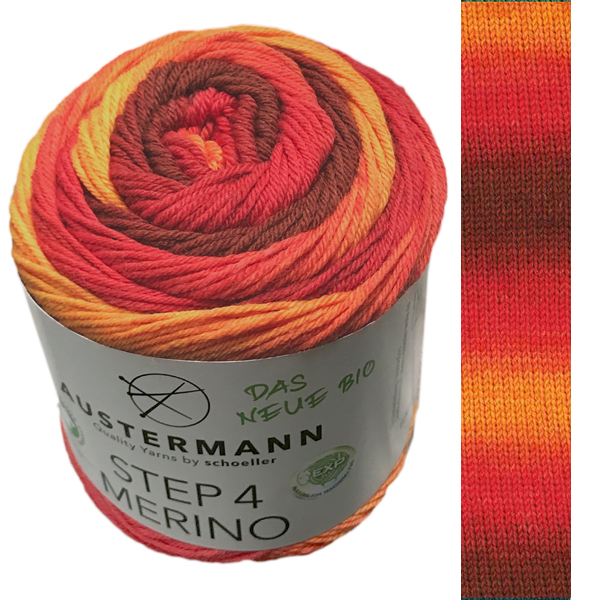 Austermann Step 4 Merino 03 Gul multi