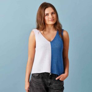 Stickmönster Två-färgat linne, 892611