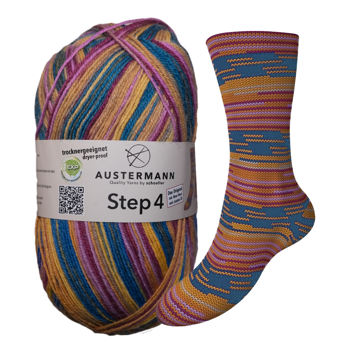 Austermann Step Magenta-gul-petrol 511
