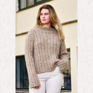 Stickmönster tröja i bred resår med Angel 890207