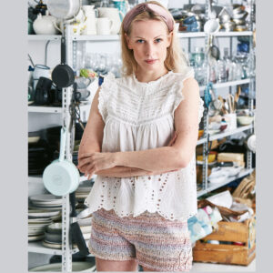 Stickmönster Damshorts med hålmönster 891333