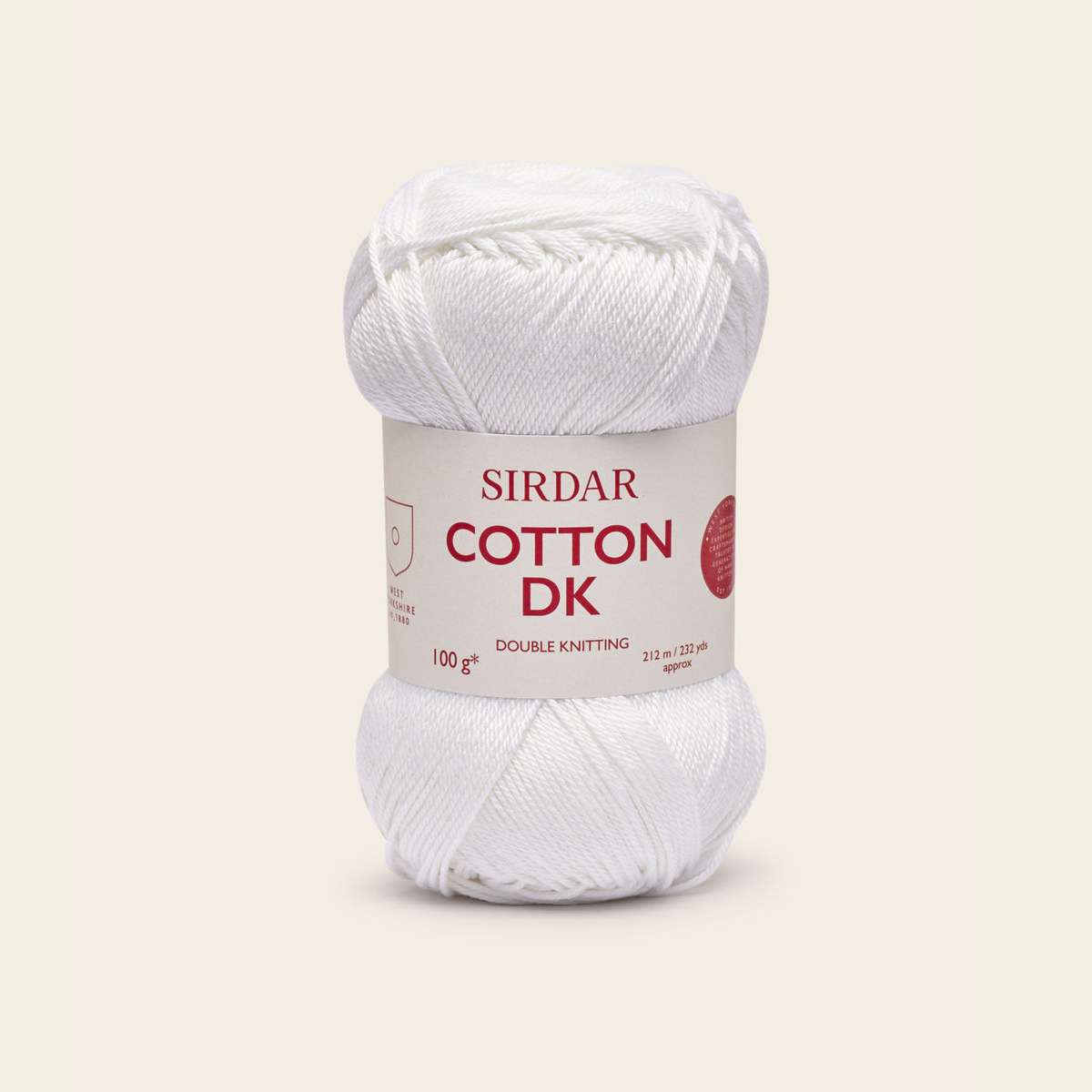 Sirdar Cotton Dk 501 Vit