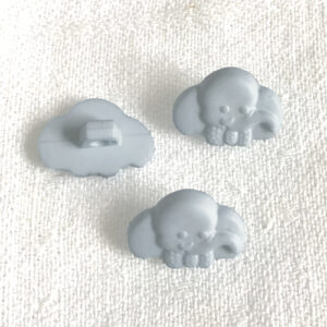 Knapp Elefant grå 20mm