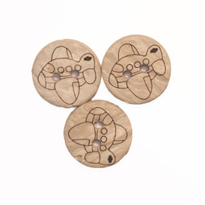 Ljus Träknapp ek 25mm