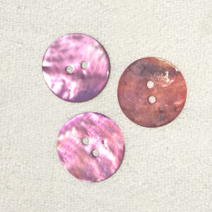 Knapp pärlemor Rosa 20mm Blank