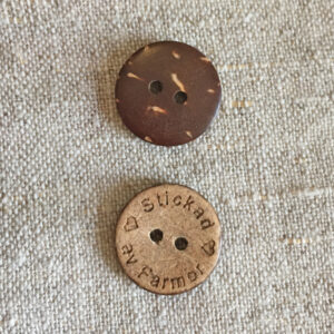 Kokosknapp 16mm Stickad av Farmor