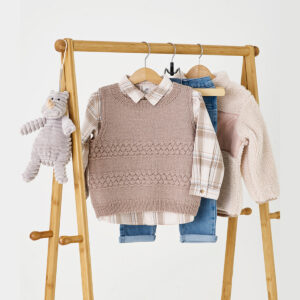 Stickmönster Väst med bubbelmönster 892810