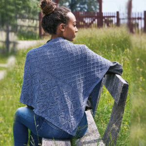 Stickmönster Sjal med spetsmönster i Esther 893461