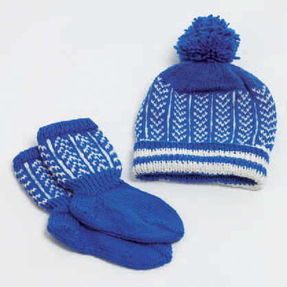 Stickmönster Barntröja mössa och sockor 0906-04