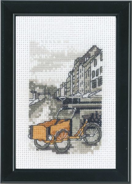 Korsstygnsbroderi Köpenhamn tavla