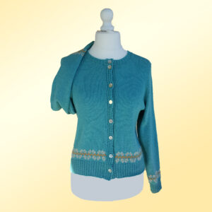 Stickmönster Kofta mönsterbård flätade kanter dg-020