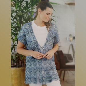 Stickmönster vågmönstrad tunika