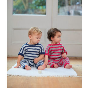 Stickmönster Babyoverall i Sirdar Cotton sirdar-5276