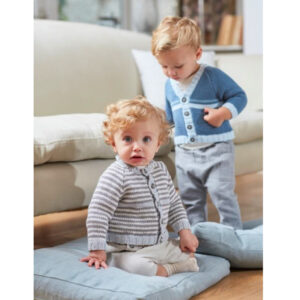 Stickmönster Babykoftor i Sirdar Cotton sirdar-5279