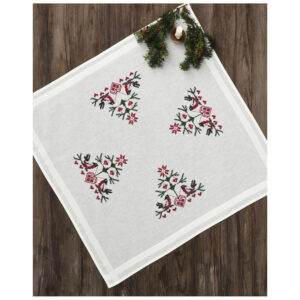 Broderisats Julduk med julträd